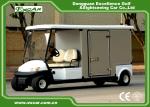 EXCAR White Electric Utility Carts Food Cart With Two Seater E-KEY Deep Cup