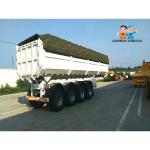 Heavy Duty 3 Axles 60T Dump Truck Cargo Semi Trailer With Automatic Cord