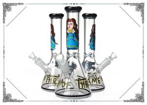 Wholesale New Glass Art Bong Beaker Bottom Colorful Glass Smokig Pipe With 14mm Bowl from china suppliers