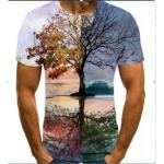 Tie Dye Round Neck Colored Sublimation Shirts Custom Made Sublimated Shirts