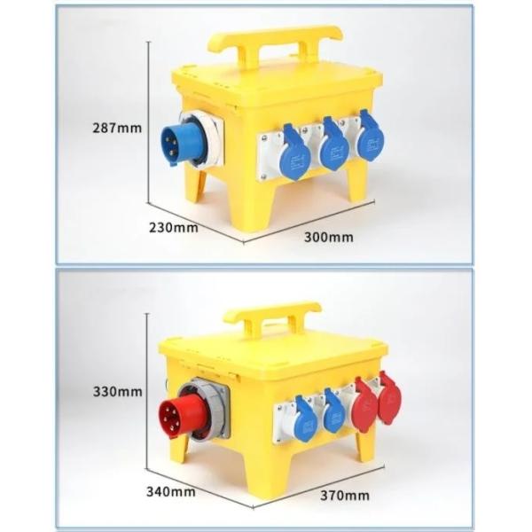 PE Industrial Socket Box Power Distribution Charger With Integrated Combination