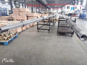 Wholesale Cold Rolling Shafts Plastic Twin Screw Extruders Parts ZE55 for Pueffed PET Food from china suppliers
