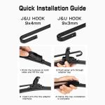 16 Inch J-HOOK Car Frameless Wiper Blade for Ford Auto Vehicles Accessories