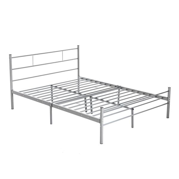 Elegant Simple White Metal Bed Frame Queen Size , 16 Inch Bed Frame Queen Double