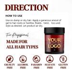 Unisex No Flaking Whitening Fast Drying Braiding Hair Gel Maximum Hold Condition