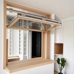 Home Aluminium Sliding Folding Glass Balcony Window Outward Opening Anti Theft