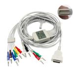 10 Leads 12 Leads EKG Cable 15 Pins Gray Color Multi Function