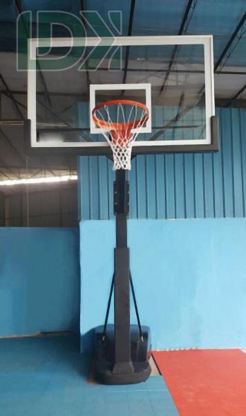 Fixed-Height Basketball Hoop Durable Basketball Stand Black Basketball Goal For