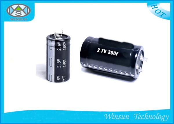 2.7V / 2.8V Radial Electrolytic Capacitor Cylindrical 300 Farad Capacitor Screw