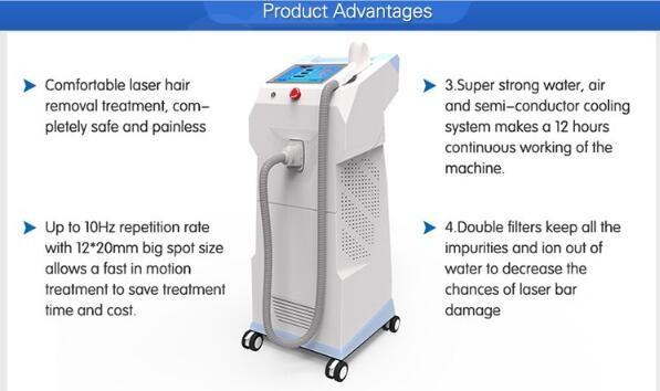 new hot laser hair removal machine 1800W powerful painless germany laser diode
