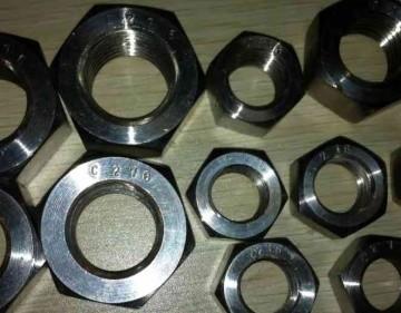 Precision Nickel Alloy Fasteners 2.4602 Hastelloy C22 UNS N06022 Hex Nuts And