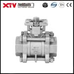 Xtv Stainless Steel 304 316 Bsp 3PC High Platform Thread Ball Valve for
