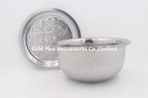 Wholesale 18cm Hot sale kitchen oil basin stainless steel cookware set sauce bowl with flat lid from china suppliers
