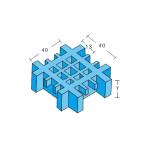 Heavy Duty FRP Grating Panels Expanded Chemical Resistant 25 * 25mm Mesh