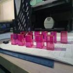 Red Color Titanium Doped Sapphire Doped Sapphire Single Crystal Lens For Laser