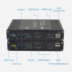 1Ch 1080P HDMI + 1Ch USB KVM + 1Ch RS232 + 1Ch Bidi Stereo Audio + 1Ch GPIO over