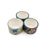 Multi - Color Home Decoration 145um Printed Gold foil Washi Paper Tape
