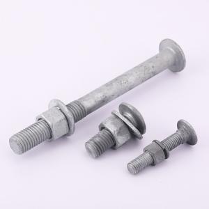 Wholesale Custom Round Head Bolts Electro Galvanized Guardrail Bolts from china suppliers