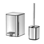 Fashion Steel Toilet Cleaning Brush And Holder With Contemporary Design