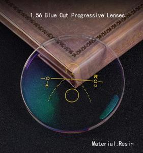 Wholesale Quality Lenses 1.56 Progressive Blue Cut Lens For Block Blue Ray from china suppliers