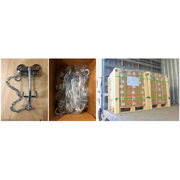 Galvanized Steel Banana Garruchas Trolley Hanger