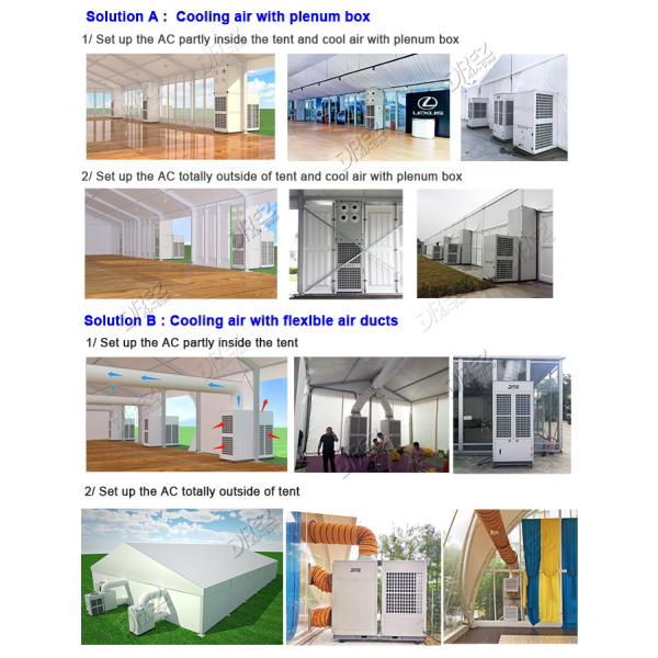 Floor Mounted Outdoor Party Event AC Units 104.4kw 3 Phase / Air Conditioning Units For Tents