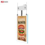 Dual Screen Transparent LCD Screen Floor Standing Digital Signage LCD Display