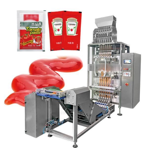 Automatic Powder Sauce Liquid Sachet Stick Multi Lane Filling Machine Multi