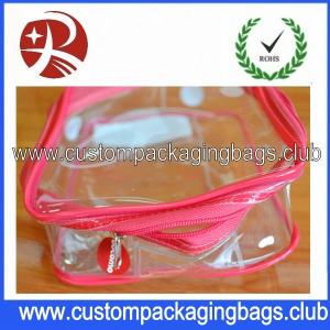 Wholesale Clear Custom Packaging Bags Waterproof Cosmetic / Make Up PVC Material Long Lifespan from china suppliers