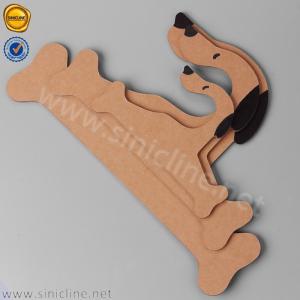 China Rigid Board Custom Made Cardboard Hangers For Pet Clothes on sale