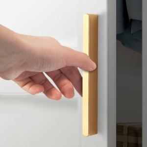 Wholesale Round Head Aluminum Wardrobe Handle 100mm 200mm Customized Length L Shape from china suppliers