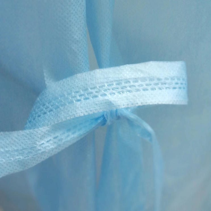 Knitted Cuffs Breathable Isolation Gown