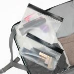 Travel Storage Bag Black Transparent Makeup Bag Zip Clear Stadium Bag Gym