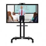 55-86 Inch Wall Mounted Digital Signage Black Shell For Teaching / Meeting