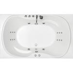 M1811 Whirlpool Acrylic Massage Bathtub Pure Sanitary Grade 1800×1100×580mm
