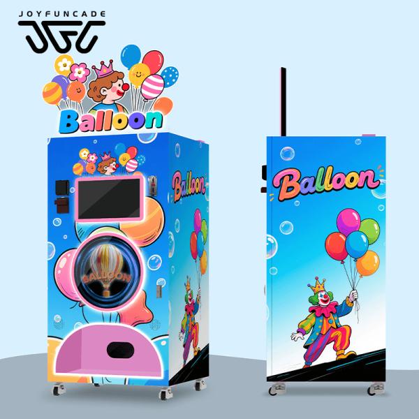 Unattended Balloon Vending Machine with Compact Footprint and Cloud-Based