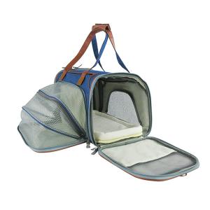 Wholesale Soft Sided Pet Carrier Handbag , Eco Friendly Breathable Pet Travel Bags from china suppliers