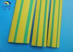 electrical insulation tube PE/PVC heat shrink tube green / yellow double color