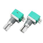 Plastic Coated Metal Shaft Carbon Composition Potentiometer For Automotive Sound
