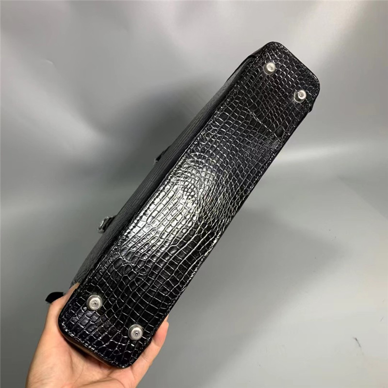 Authentic Real Crocodile Skin Top Businessmen Briefcase Bag Genuine Alligator Leather Male Large Top-handle Handbag