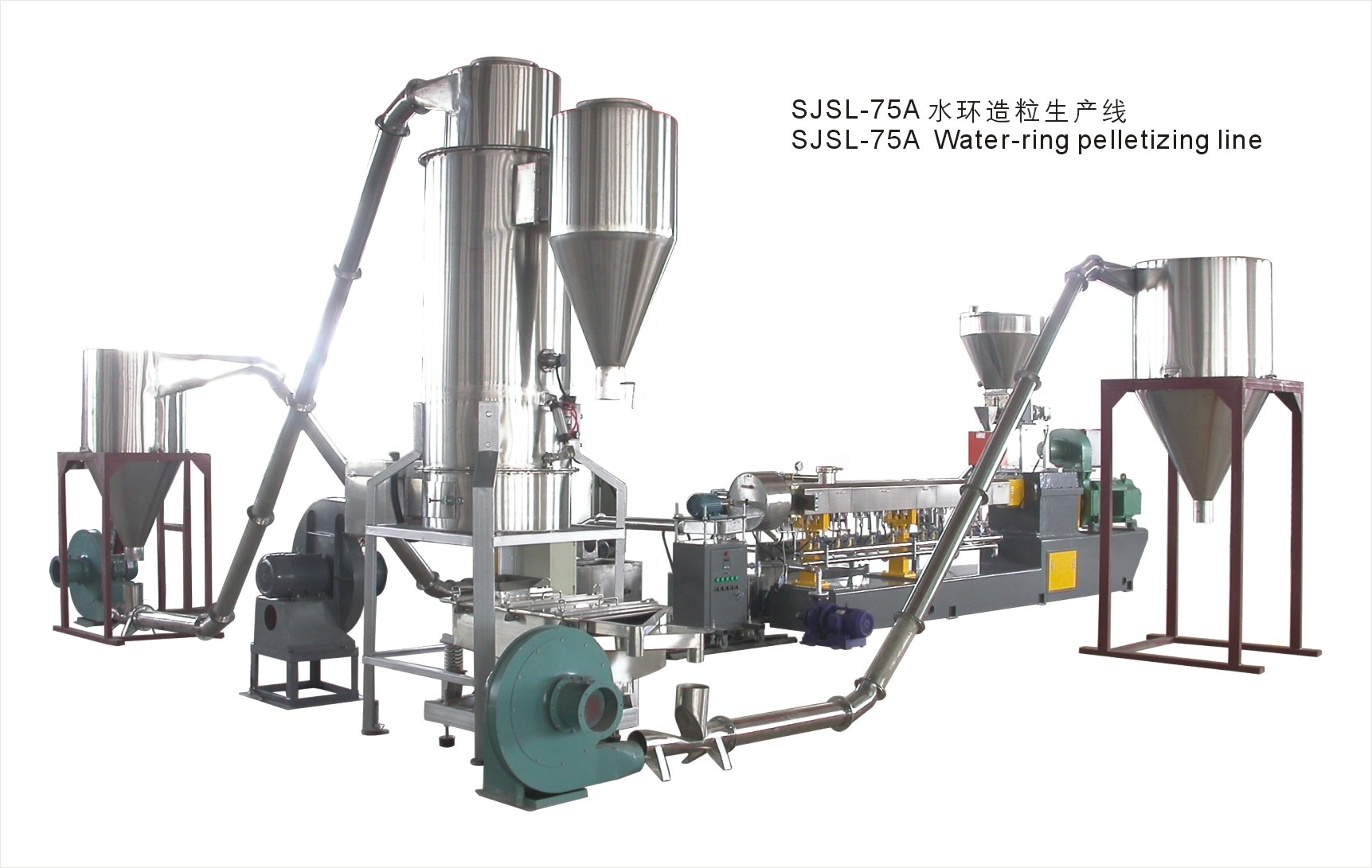 China Nanjing Plastic Pelletizing Line Filler Master Batch Extruder Machine