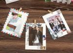 6inch vintage style hanging paper photo frame wholesale stamped paper