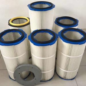 China Pleated Industrial HEPA Filter Cartridge Dust Collector ISO 9001 on sale