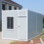 Wood grain color container villa living container construction site dormitory
