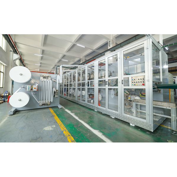 Full Servo Baby Diaper Making Machine PLC Control wiht Professional Customization