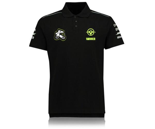 Breathable and Soft Mens Elastane Cotton Polo Shirt Custom Printed Logo and