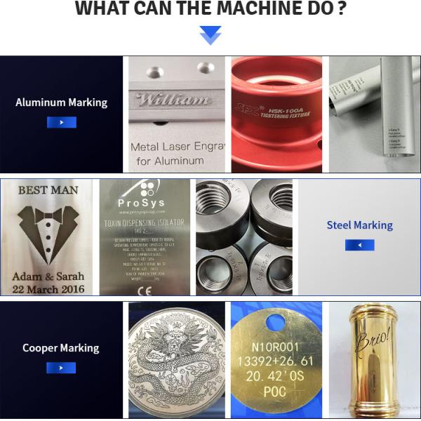 0.01mm Fiber Laser Marking Machine 30W 50W Laser Engraving Machine For Integrated Circuits