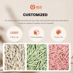 Unscented Tofu Cat Litter Sand OEM Naturally Safe Cat Litter Odor Control