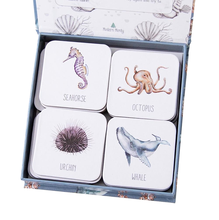 Hardboard Custom Printing Playing Cards , 70x120mm Printable Memory Game Cards