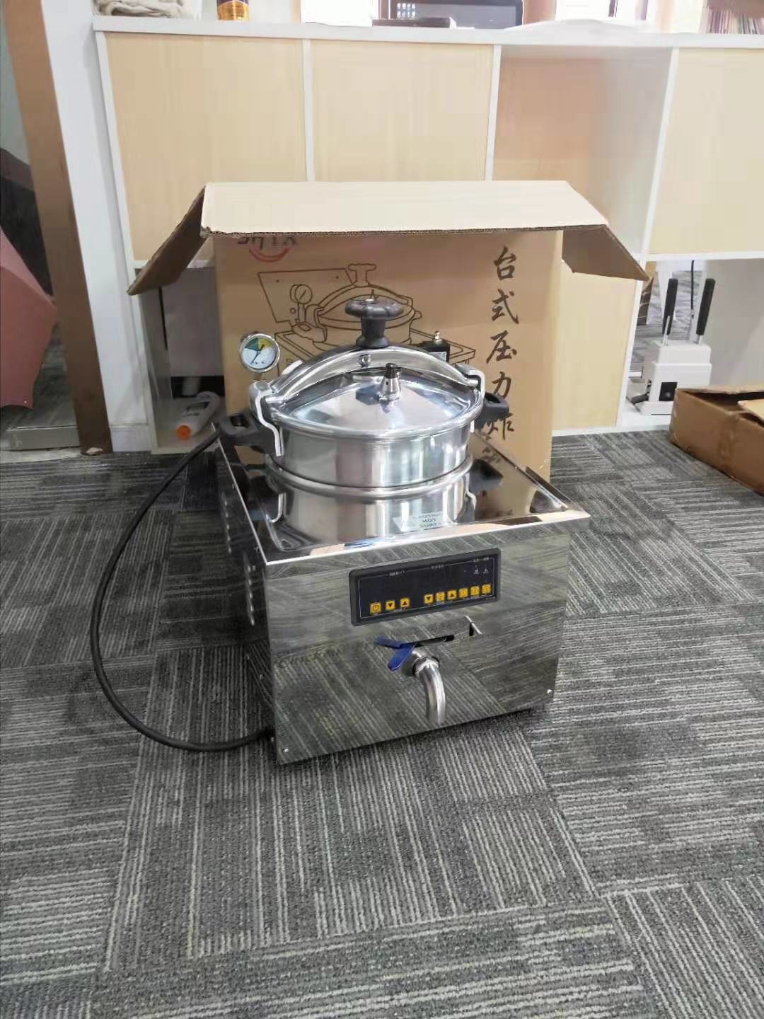 Digital Panel 16L 3KW 220V/110V Chicken Express Counter Top Pressure Fryer